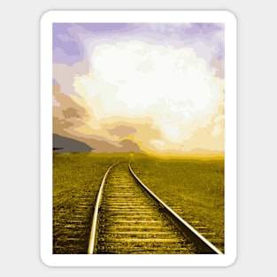 Train Line - Landscape Sticker